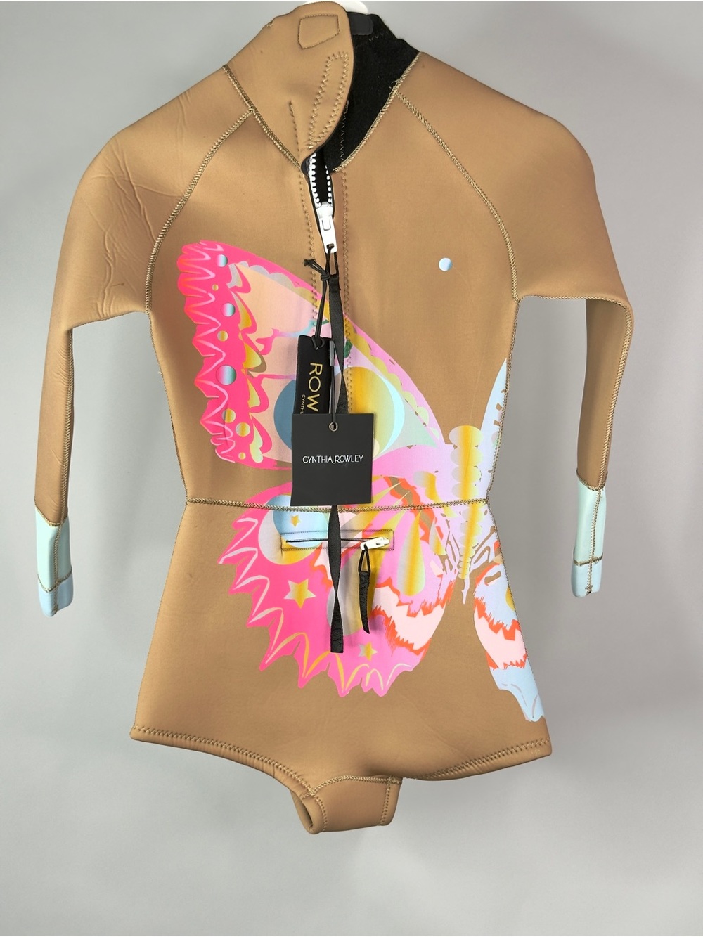 Cynthia Rowley Retired Butterfly Wetsuit Camel Size XS NWT - Picture 10 of 10